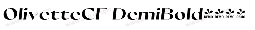 OlivetteCF DemiBold字体转换